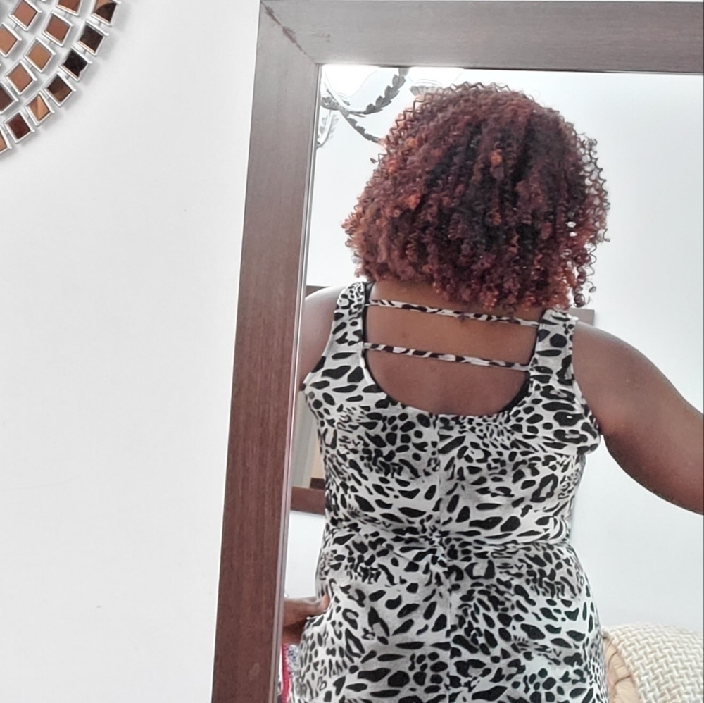 2 Dye 4 leopard dress size Small fits like a Large stretchy - Picture 6 of 9